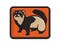 Friendly Ferret Multi-Color Embroidered Iron-On or Hook & Loop Patch Applique